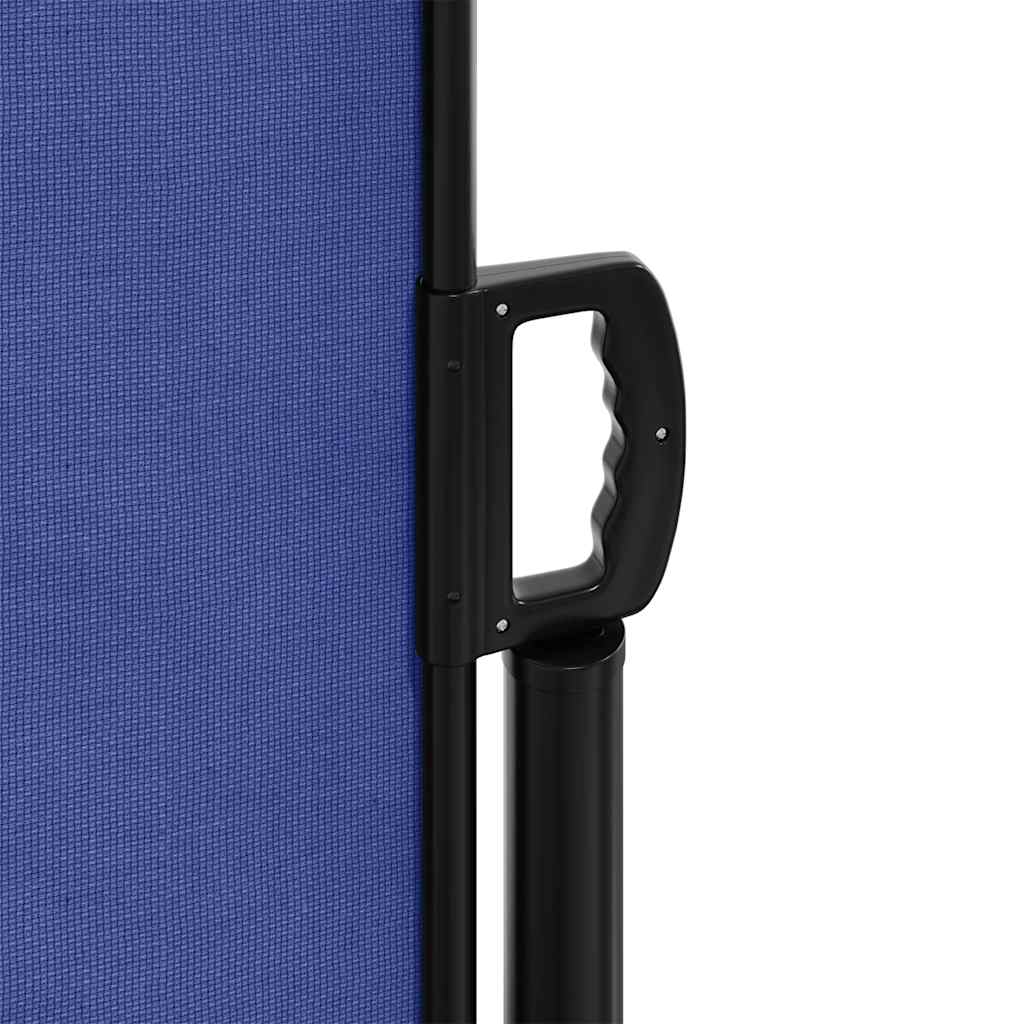 Retractable Side Awning Blue 100 x 600 cm
