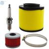 For 1988-2000 Honda FourTrax 300 TRX300 2× Air Oil Filter Spark Plug Tune Up Kit