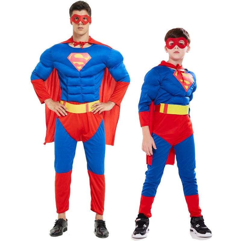 Exquisite Superman Superhero Christopher Reeve Muscle Jumpsuit For Halloween And Cosplay