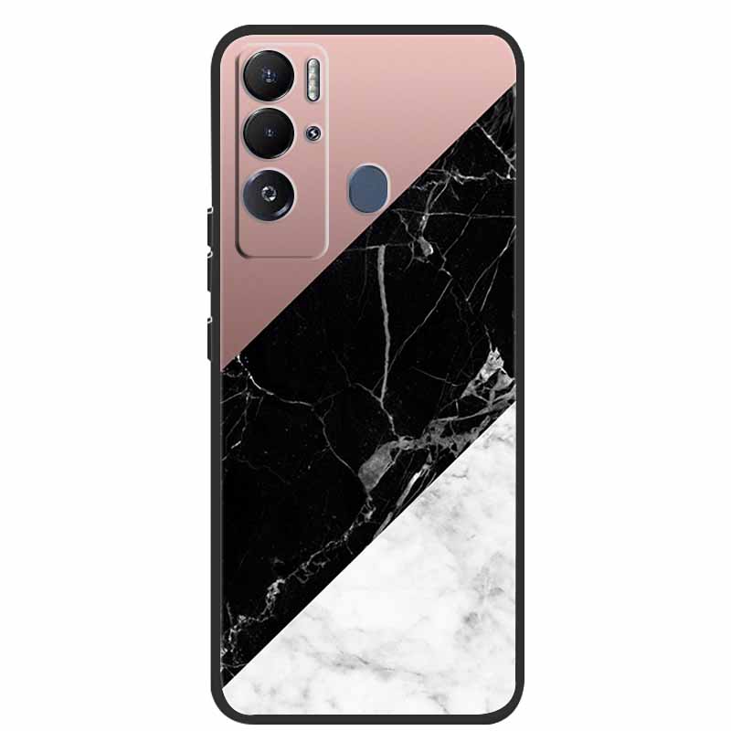 For Tecno Pova Neo Case Marble Soft Silicone Back Cover Phone Case for Tecno Pova Neo Bumper Coque LE6 Shockproof PovaNeo Funda