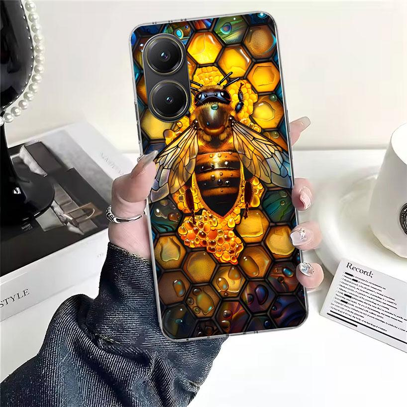 Bienenstock Honig Tier Weiche Handyhülle Für Xiaomi Redmi 15C 15 13C 13 Poco X5 X6 X7 F7 Ultra M7 12C 12 10 10C 9C 9A 9T 9 Funda
