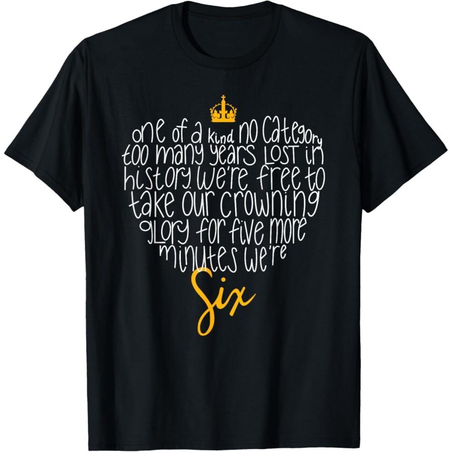 One of a Kind No Category - Six Queens Lettered Heart T-Shirt(1) S