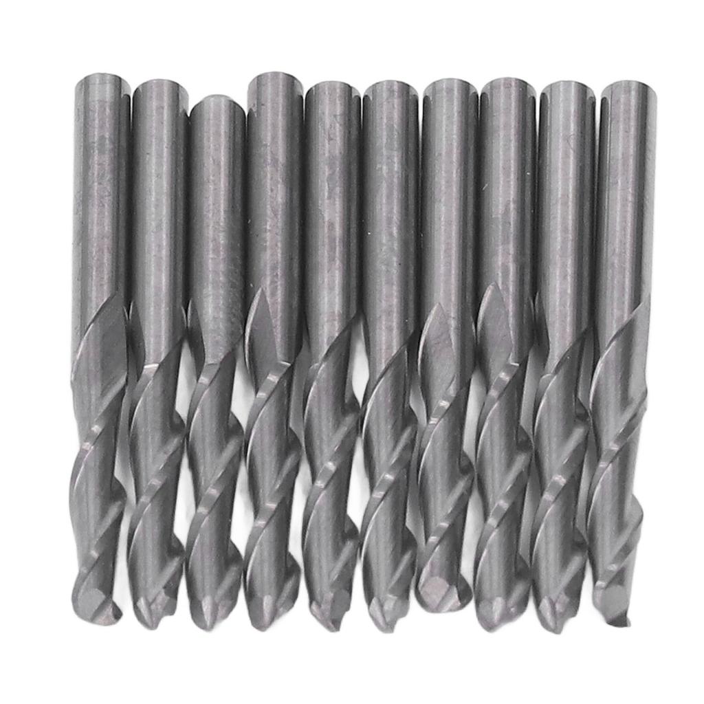 Kugelfräser-Satz Bits HSS CNC Spiral-Kugelnase Fräser zum Gravieren Schruppen Holz 18in