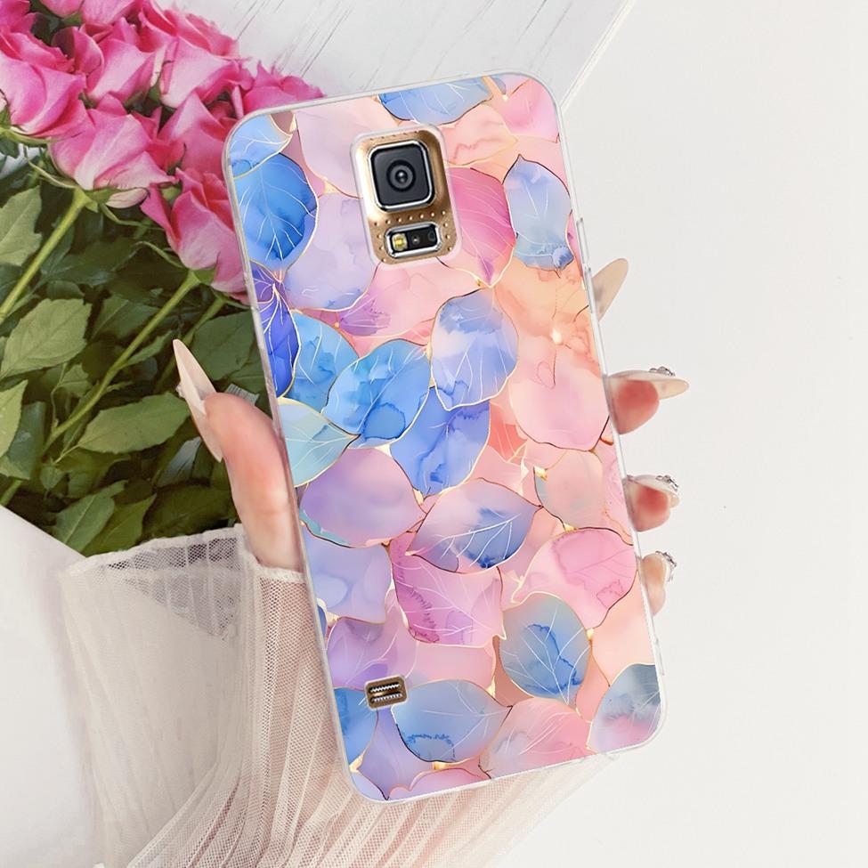 Transparent For Samsung S5 Case Fashion Butterfly Cute Cat Funny Painted Cover For Samsung Galaxy S5 SM-G900F SM-G900M Casing