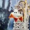 2PCS 3D Filled Plush Hanging String Pendant for Halloween Festive Atmosphere Fun Pumpkin Bat Home Holiday Party Decoration