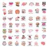 50 Cartoon Funny Brain Doodle Stickers Decorate Guitar Notebook Suitcase DIY Waterproof Stickers