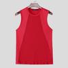 INCERUN Men Sleeveless Mesh Sheer Patchwork Casual Sport Fitted Tank Tops