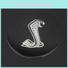 High-quality 85mm Red And Black Cobra Shelby Emblem Sticker For Mustang Gt350 Gt350r