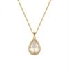 Hot Sale Transparent Glass Hollow Box Square Necklace DIY Accessories Zircon December Love Animal