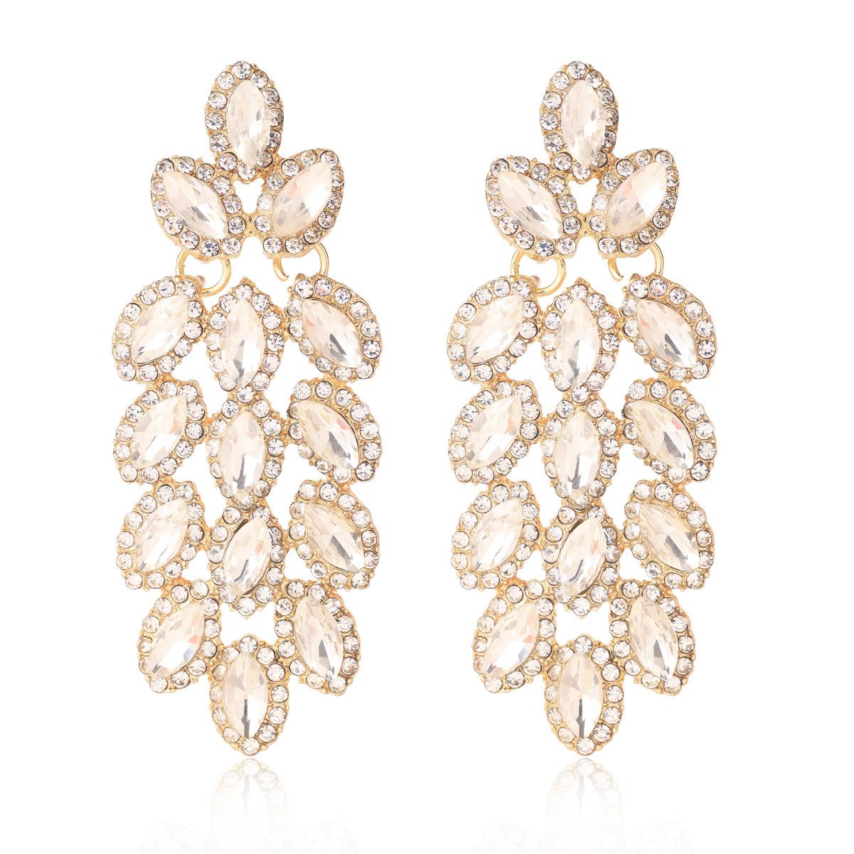 Tassel Earrings - Exquisite  Heavy-duty Light Luxury Bridal Earrings - Vintage  Unique Geometric Studs