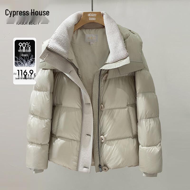 

Женская пуховая куртка Sibai She свободного кроя с лоскутным дизайном XL