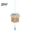 Wooden Lantern Craft DIY Wood Carving Kit Chinese Style Square Crafts for Making Kit Kid Adults Material Set Mid-Autumn Festival Artificial