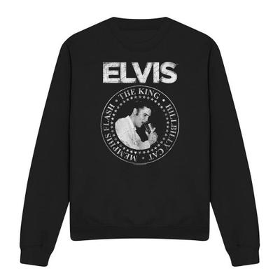 Elvis Presley Unisex Erwachsenen Rock King Sweatshirt