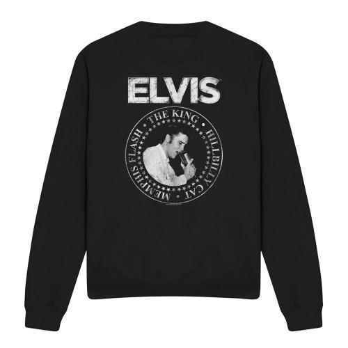 Elvis Presley Unisex Adult Rock King Sweatshirt