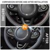 3pcs ABS Carbon Fiber For BMW MINI Cooper F54 F55 F56 F57 F60 Steering Wheel Trim Cover Sticker Car Interior Accessories