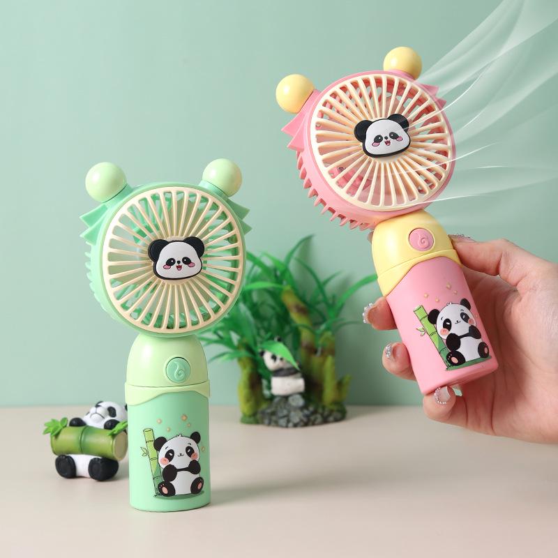 Portable USB Rechargeable Panda Fan - Outdoor Mini Handheld Gift for Students