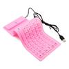 85 Keys Portable USB Mute Silicone Foldable Wired Keyboard for Laptop/Computer