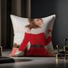 Mariah Carey Klassieke Kerstliedjes Kussensloop Anti-huisstofmijt Kussensloop Onzichtbare Rits Zijdezacht Kort Pluche Bank Kussenhoes