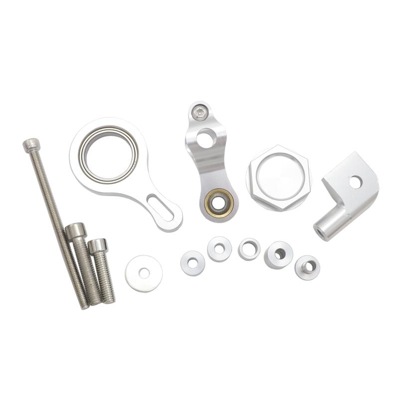 CNC Aluminum Adjustable Motorcycles Steering Stabilize Damper Bracket Mount Kit For YAMAHA YZF R6 2006-2020 R1 2002-2016 Silver