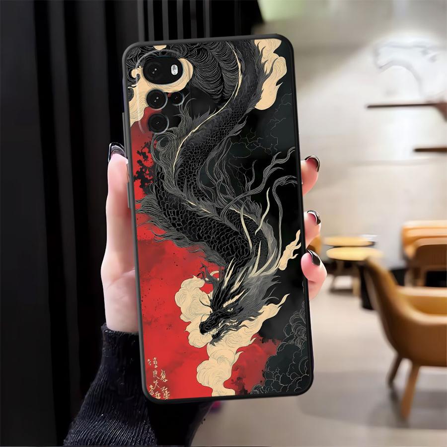 Dragon Totem Case for Motorola Moto Edge 20 Pro 30 Lite G22 Edge40 G51 G73 G32 G60s G71 G52 G50 G53 G30 Phone Cover Motorola Moto G50