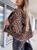 Leopard Print Denim Jacket for Women - European & American Fashion Style