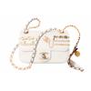 Lambskin With Rhinestone Flap Bag, Crossbody Bag, Shoulder Bag Mini Women's White AS2978-B07261-10601