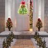 Handmade Front Door Christmas Tree Wreath Simulation Christmas Wreaths Xmas Tree Wreath