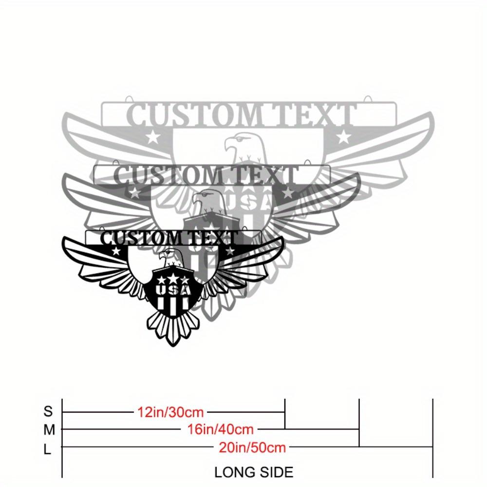 

Exquisite Personalized Military Honor Metal Nameplate Timeless Design Power Free Showcasing Service Rank Wall Decor 30cm