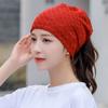 Breathable Beanies Hat Scarf Hip-pop Sun Cap Mesh Skullies Cap  Women