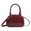 Red Retro Small Bag 2024 New Women's Bag Spring and Summer Popular Shoulder Messenger Bag Portable Commuter Bag