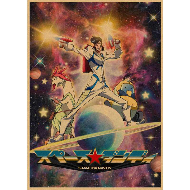 Space Dandy Retro Anime Poster - Free Shipping