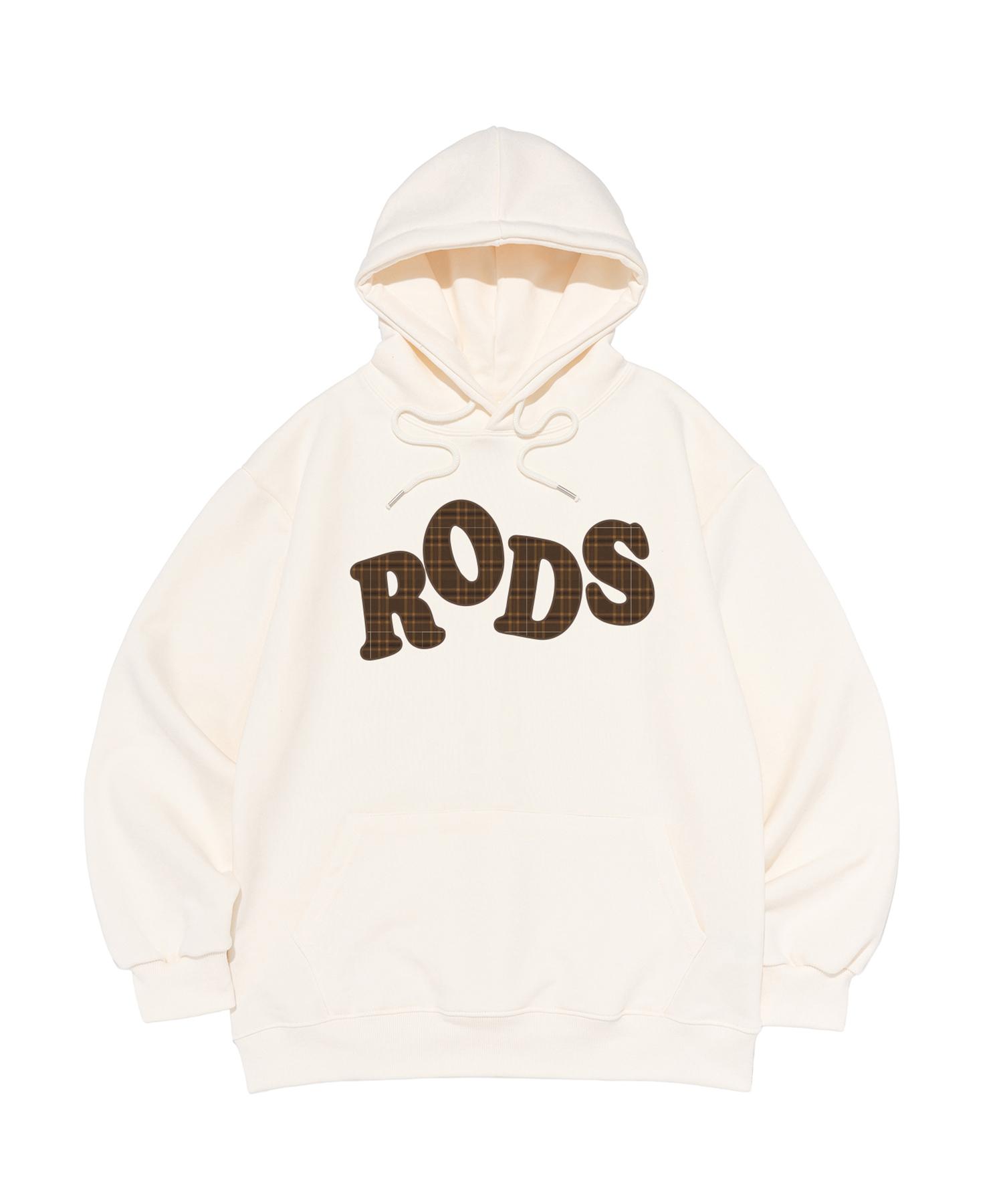 Road Road Rods Big Logo Check Hoodie (Ivory) Ivory/S