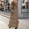 Women's Winter Long Coat Slim Fit Belt Jacket Fashionable Women's Winter Coat Winter Jacket Clothes Snow Wear Hooded Coat