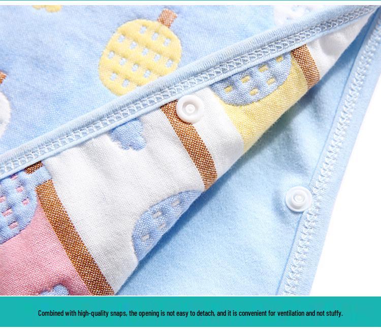 Pure Cotton Baby Sleeping Bag - All-Season Quilted Anti-Kick Blanket for Newborns