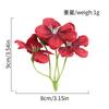 10Pcs 8cm Silk Rose Artificial Flower Simulated Bouquet Green Plant Home Room Decoration Ornament DIY Desktop Prop Wedding Decor