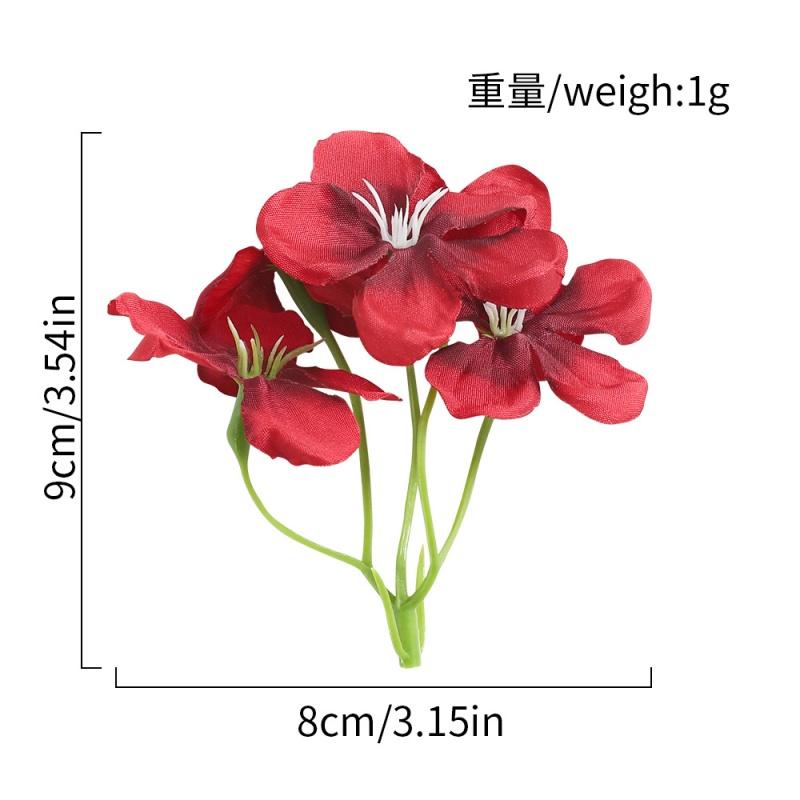 10Pcs 8cm Silk Rose Artificial Flower Simulated Bouquet Green Plant Home Room Decoration Ornament DIY Desktop Prop Wedding Decor