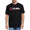Unisex tričko Pro dospělé Trendy tričko Černé tričko s logem Fubu Kulatý výstřih Pohodlné tričko Stylové tričko s uvolněným střihem Pro každodenní nošení