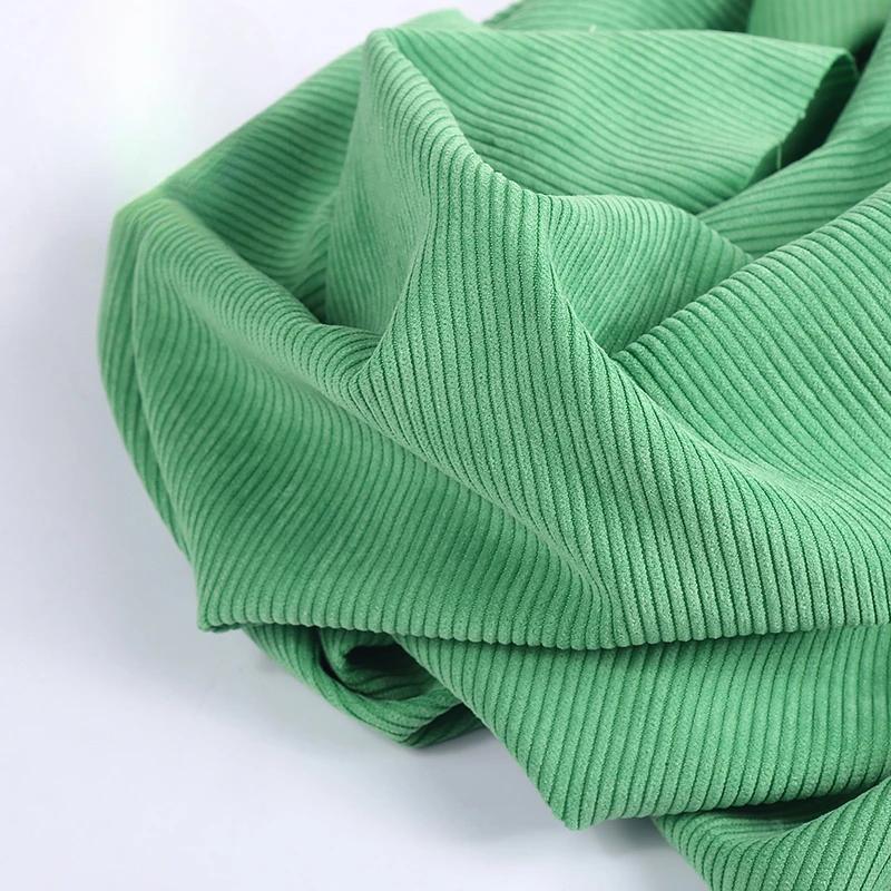 8 Strips Polyester Sand Wash Cotton Corduroy Cloth Non-elastic Cotton Fabric for Men and Women Coat Cloth Head