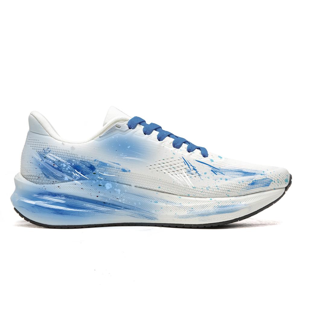 Li Ning Red Hare 9 Jacquard Breathable Rebound Low Top TUFF RB Rubber Outsole Running Shoes Women's Blue White ARPW004-8(Team60-)