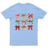Christmas Bows Festive Holiday TShirt Unisex Gift Retro Seasonal Funny Xmas