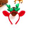 Christmas Antler Hairband Elastic Anti-slip Plush Fit for All Ages Christmas Hair Accessories Holiday Party Decoration Costume Festive Halloween