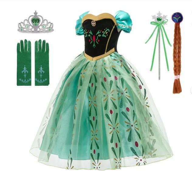 

Платье принцессы Анны из мультфильма «Холодное сердце» - Детское вечернее платье для дня рождения и фестиваля 110 cm