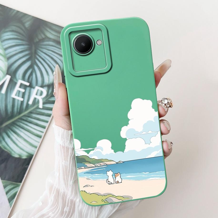 Per Custodia Realme C30 Cover RealmeC30 Nuova Moda Dipinta Morbido Silicone Cover Posteriore Per Realme C30S C 30 Narzo 50i Prime Custodia per Telefono
