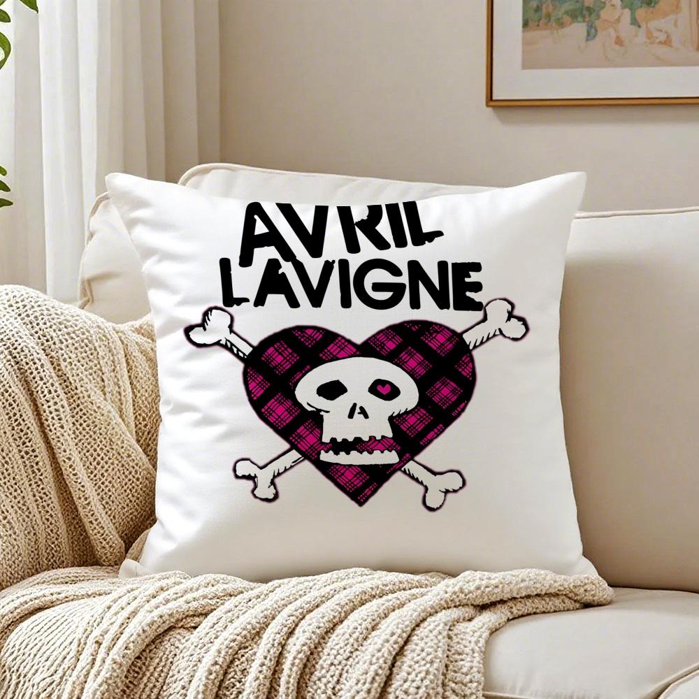 Music PopPunk AAvril LLavigne Cushion Cover Pillowcase Antidustmite Living Room Sofa Decor Cushion Room