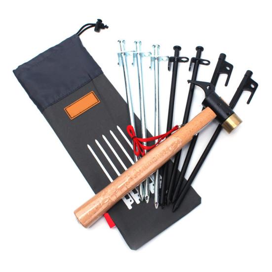 

Молоток ветровая веревка колышки для палатки сумка для хранения гвоздей аксессуары для палатки для кемпинга на открытом воздухе