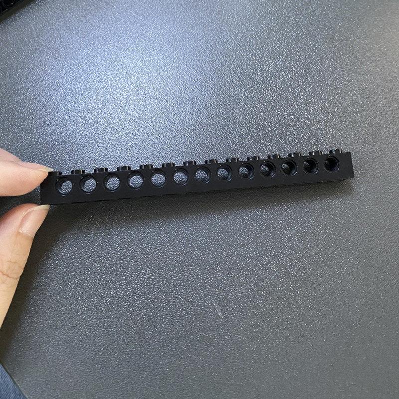 Compatible Building Block 32018 Perforated Tall Brick, Technology Building Block Spare Parts 1X14 With 13 Hole Brick Bump Brick
