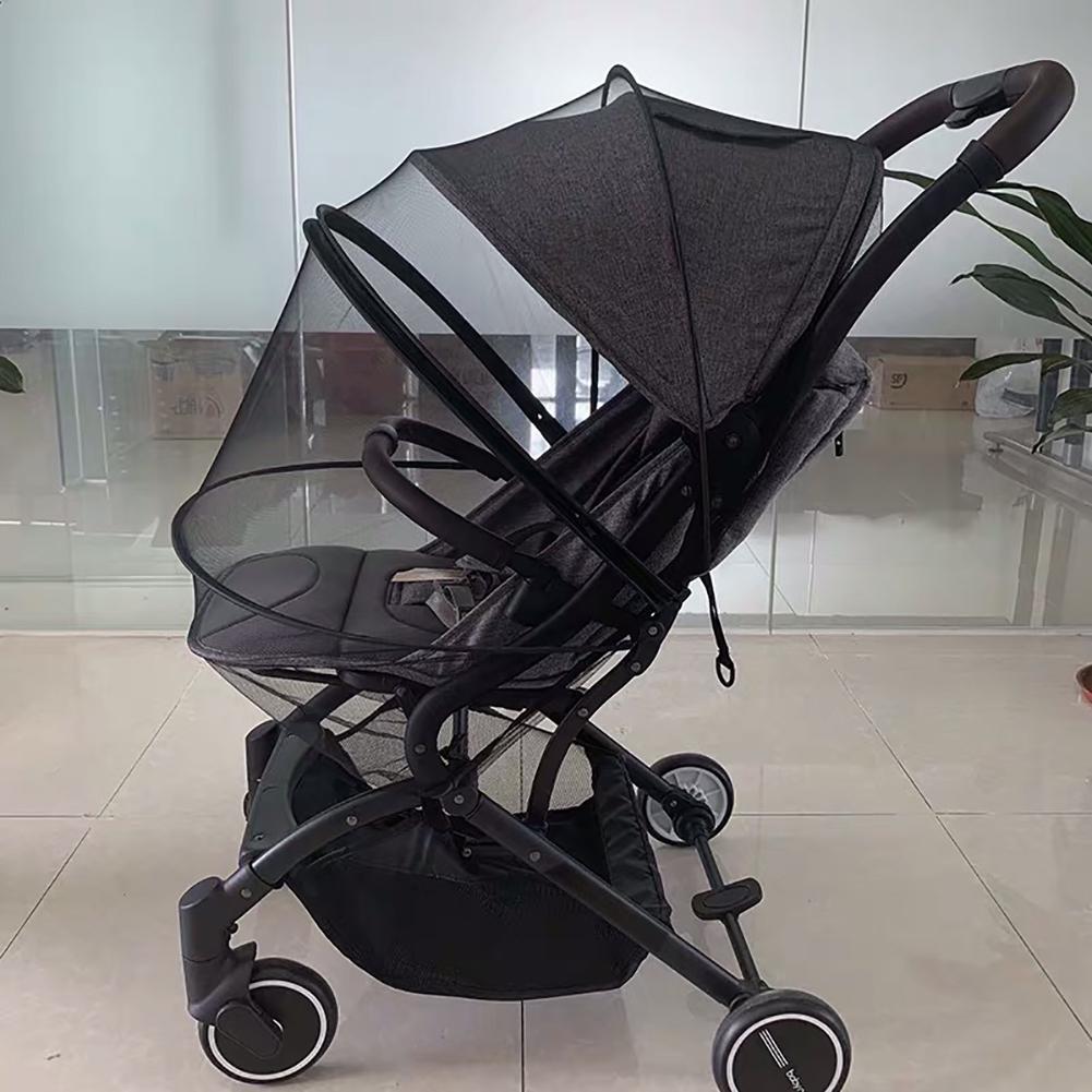 Universal Full Cover Mosquito Net for Baby Stroller High Landscape Pram Umbrella Cart Fine Mesh Protection