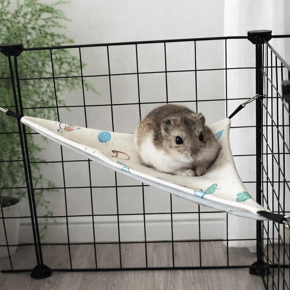 Breathable Hamster Triangle Hammock Skin-Friendly Pet Hammock Nest Guinea Pig Nest  Habitat