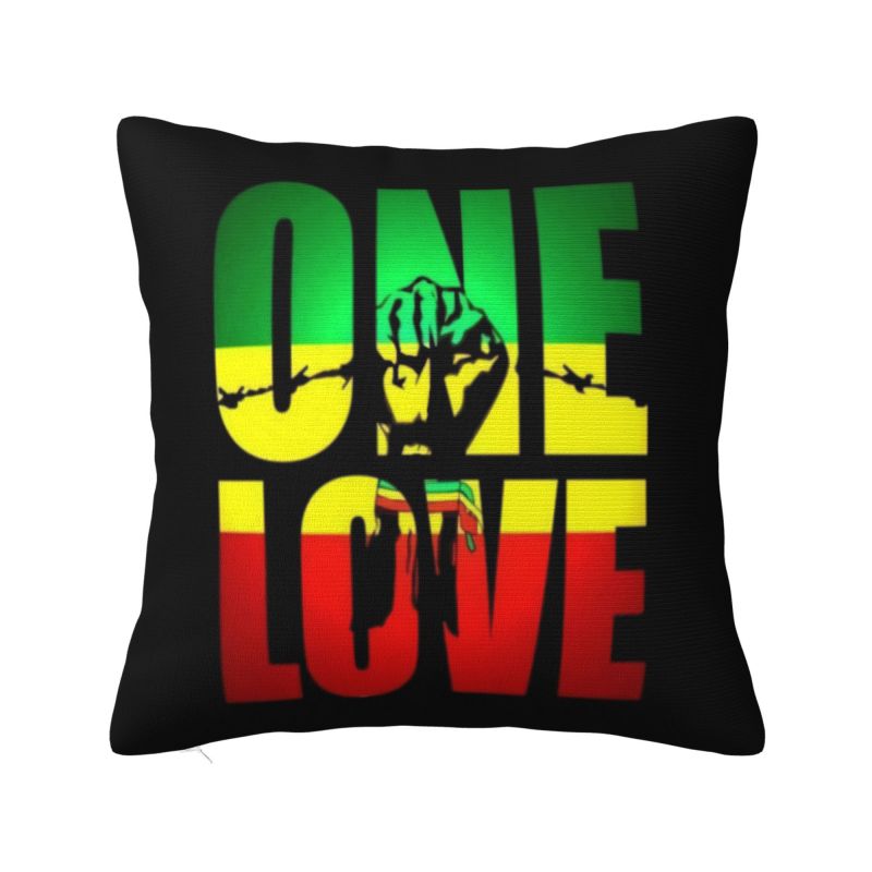 Custom Jamaican Rasta Flag Pillow Covers Home Decorative Fashion Jamaica Pride Chair Cushion Square Pillowcase