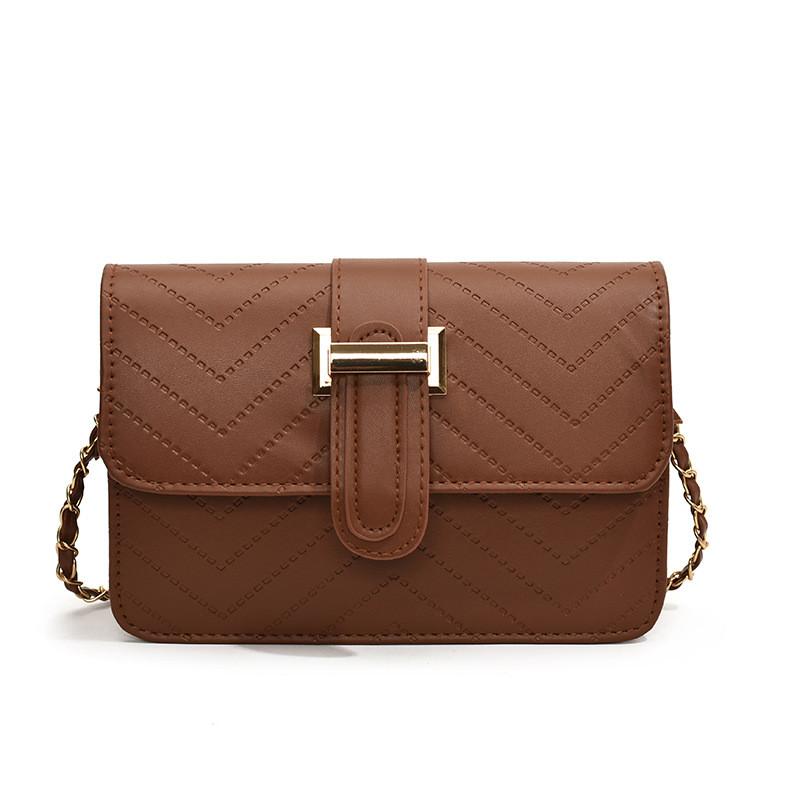 Chic Black Pu Leather Crossbody Bag For Women Stylish Versatile Small Square Handbag